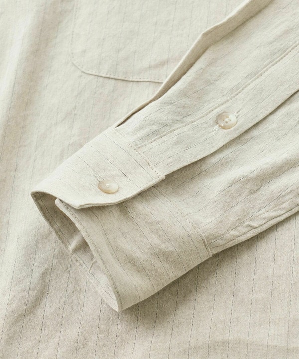 SMART MERINO/ヴィスコースリネン オープンカラーシャツ＜軽量/通気性＞＜ストレッチ＞ 詳細画像 15