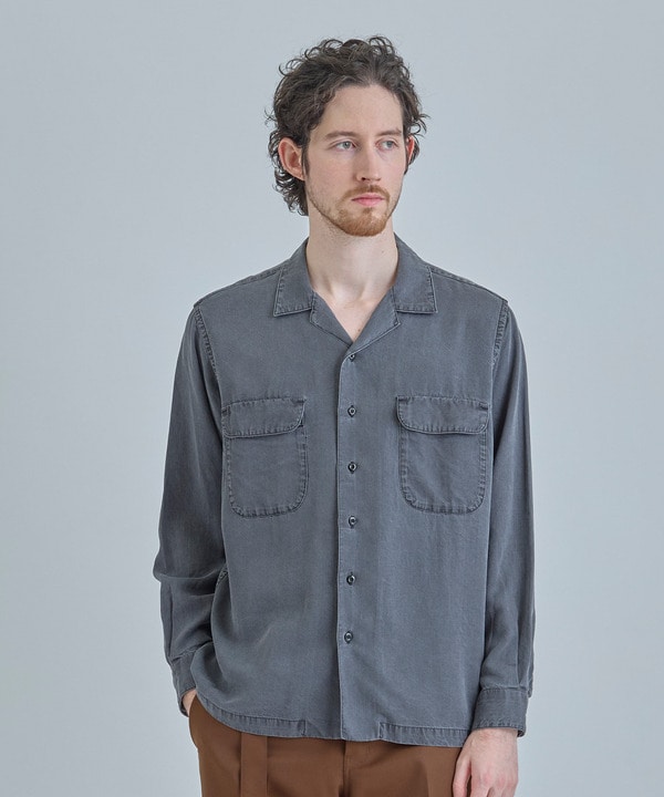 テンセルオープンカラーシャツ 詳細画像 4