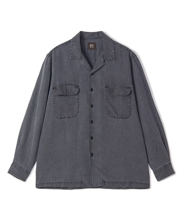 テンセルオープンカラーシャツ 詳細画像 グレー 1