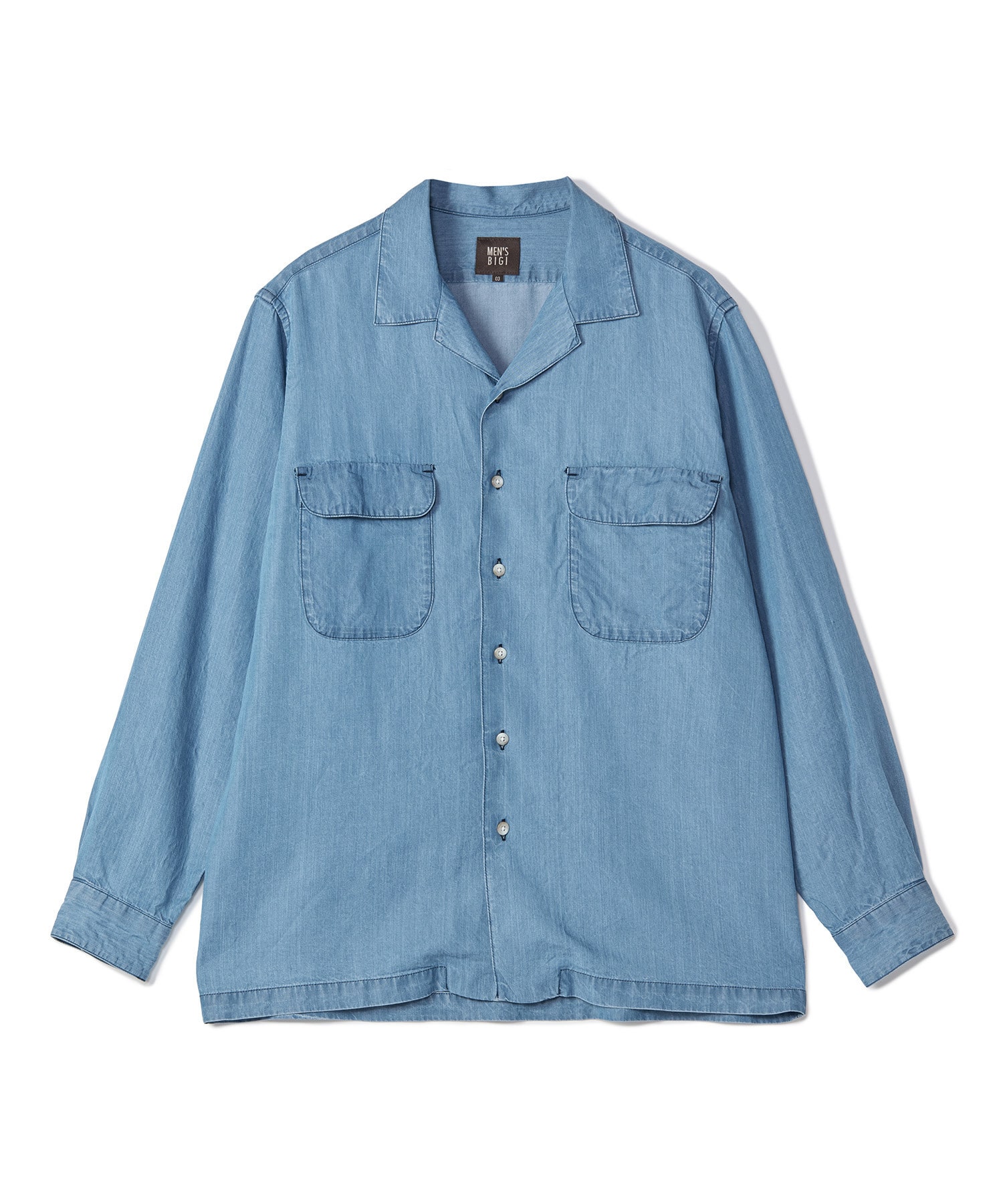 テンセルオープンカラーシャツ｜メンズファッション通販 MEN'S BIGI