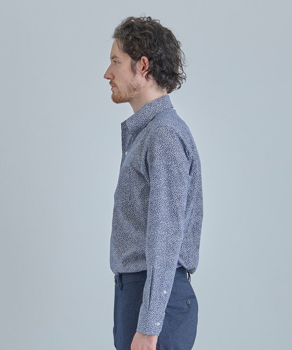 【ACTIVE TAILOR/アクティブテイラー】ドットエアーフラワープリントドレスシャツ＜ストレッチ/吸水速乾/通気性＞ 詳細画像 2
