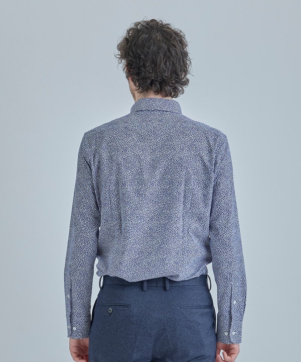 【ACTIVE TAILOR/アクティブテイラー】ドットエアーフラワープリントドレスシャツ＜ストレッチ/吸水速乾/通気性＞ 詳細画像 3