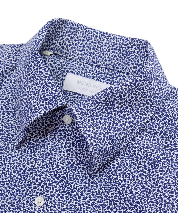 【ACTIVE TAILOR/アクティブテイラー】ドットエアーフラワープリントドレスシャツ＜ストレッチ/吸水速乾/通気性＞ 詳細画像 7