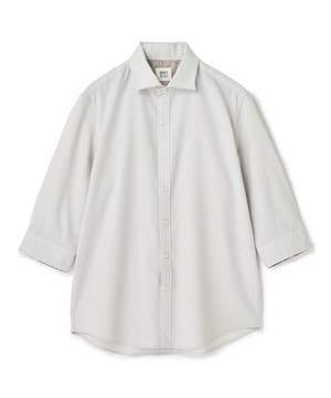 トリアセ麻調 7分袖シャツ＜接触冷感/UVカット/イージーケア＞