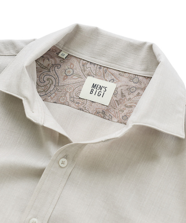 トリアセ麻調 7分袖シャツ＜接触冷感/UVカット/イージーケア＞ 詳細画像 10