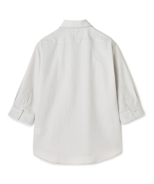 トリアセ麻調 7分袖シャツ＜接触冷感/UVカット/イージーケア＞ 詳細画像 16