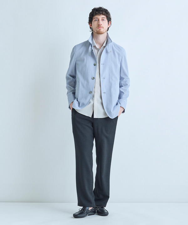 トリアセ麻調 7分袖シャツ＜接触冷感/UVカット/イージーケア＞ 詳細画像 8