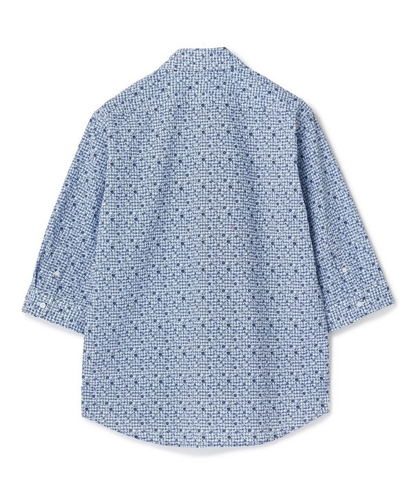 千鳥格子xフラワープリント七分袖シャツ＜吸水速乾、ストレッチ＞ 詳細画像 20