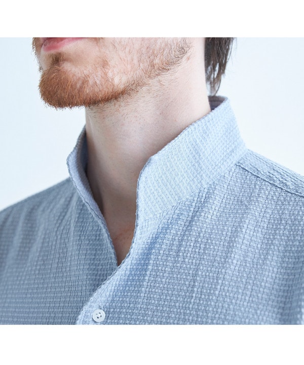 ストレッチサッカー七分袖シャツ＜ストレッチ/通気性＞ 詳細画像 3