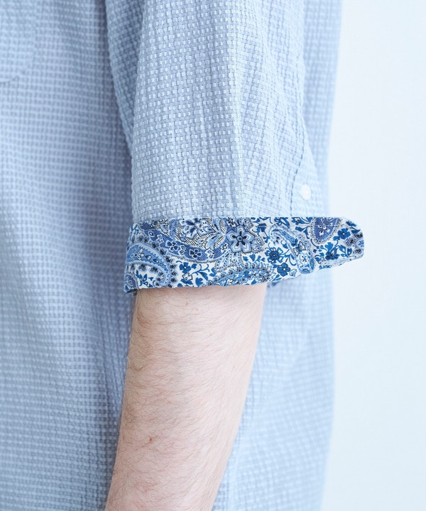 ストレッチサッカー七分袖シャツ＜ストレッチ/通気性＞ 詳細画像 4