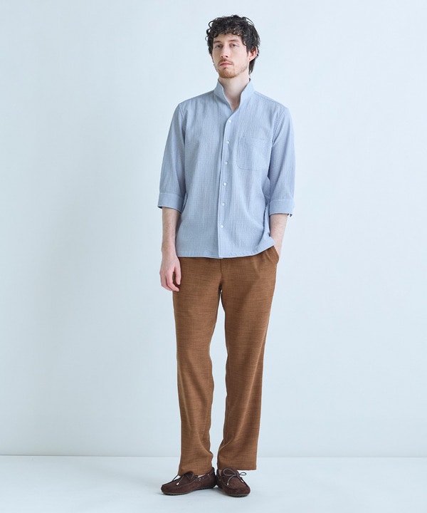 ストレッチサッカー七分袖シャツ＜ストレッチ/通気性＞ 詳細画像 8