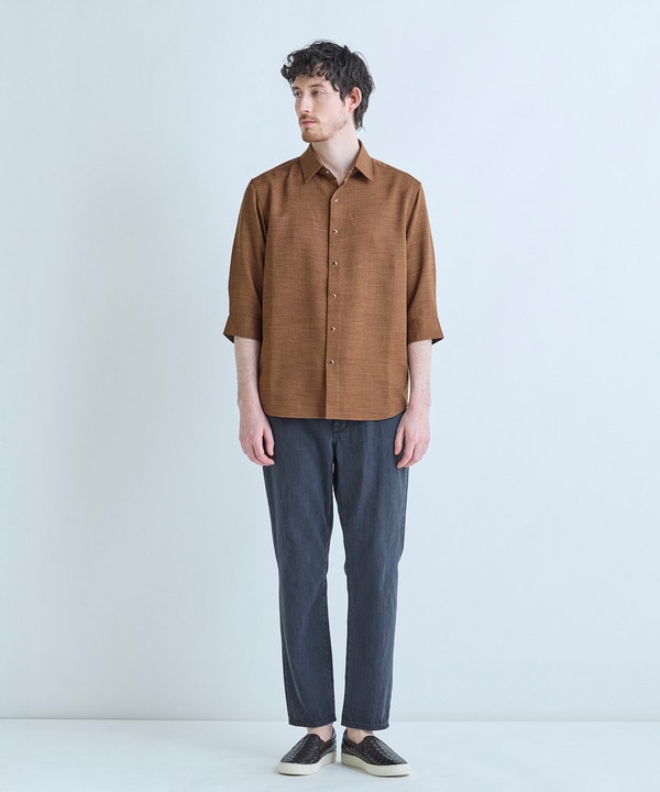 ブッチャー七分袖シャツ＜ストレッチ/イージーケア/吸汗性/通気性＞ 詳細画像 10