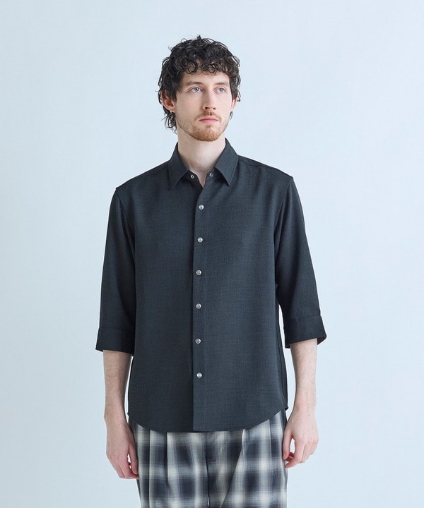 ブッチャー七分袖シャツ＜ストレッチ/イージーケア/吸汗性/通気性＞ 詳細画像 7