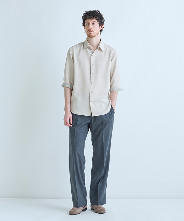 ブッチャー七分袖シャツ＜ストレッチ/イージーケア/吸汗性/通気性＞ 詳細画像 9