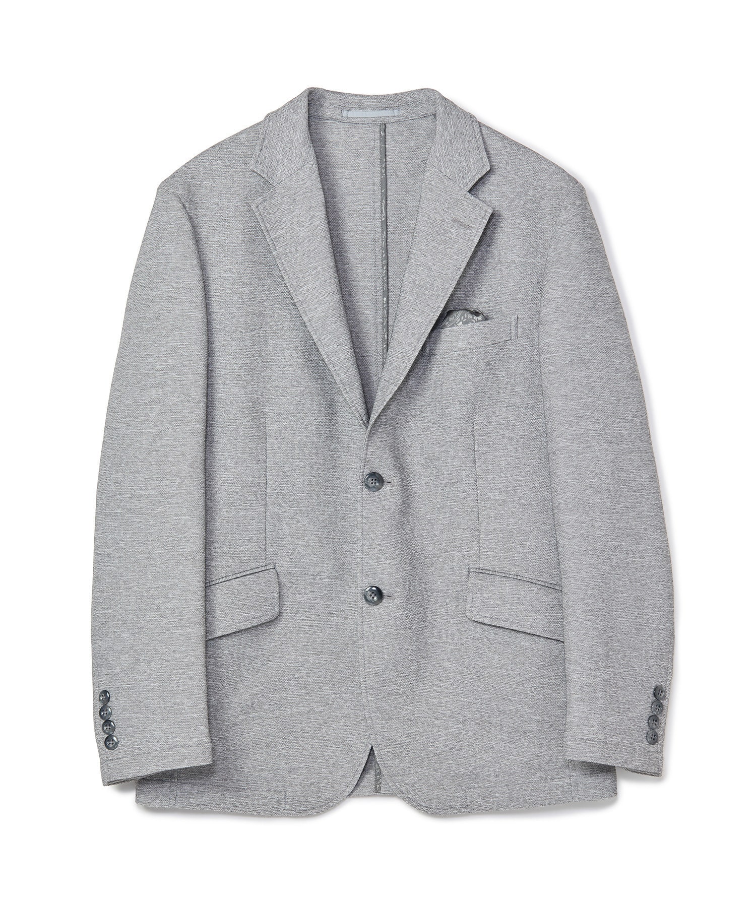 TRANSIT トランジット　製品染め　ストレッチ　ジャケット　イタリア製 ACTIVE TAILOR】カラミメッシュストレッチジャケット＜軽量/通気性