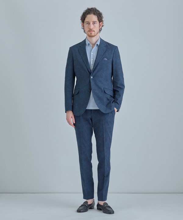【ACTIVE TAILOR】Dot Air ヘリンボーン&times;千鳥格子/デニム柄 セットアップジャケット＜通気性/吸水速乾/ストレッチ＞ 詳細画像 11