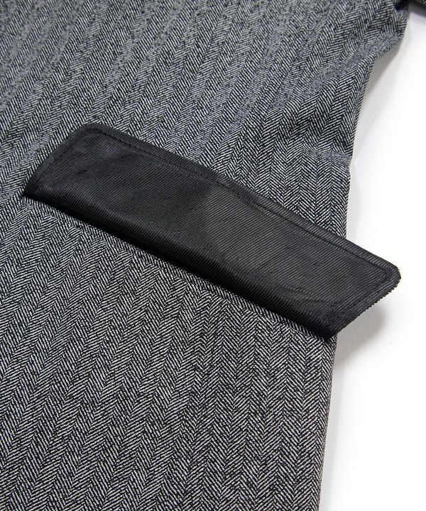 【ACTIVE TAILOR】Dot Air ヘリンボーン&times;千鳥格子/デニム柄 セットアップジャケット＜通気性/吸水速乾/ストレッチ＞ 詳細画像 17