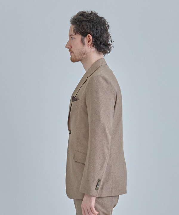 【ACTIVE TAILOR】Dot Air ヘリンボーン&times;千鳥格子/デニム柄 セットアップジャケット＜通気性/吸水速乾/ストレッチ＞ 詳細画像 2