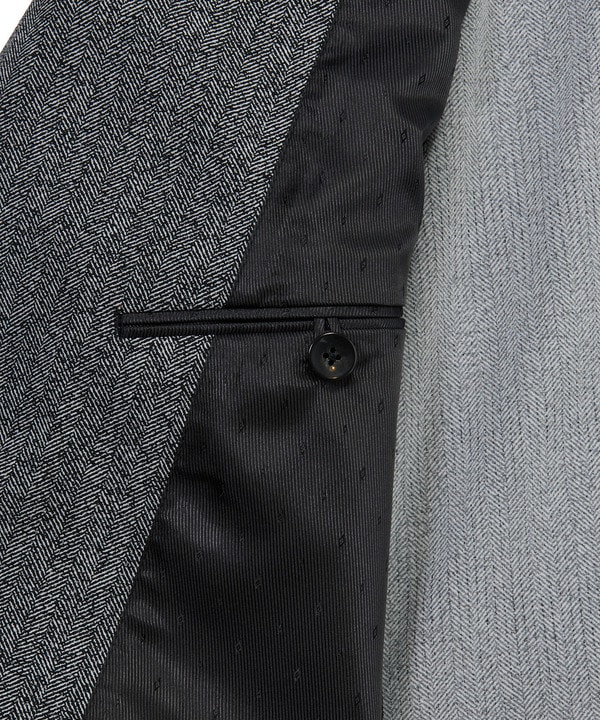 【ACTIVE TAILOR】Dot Air ヘリンボーン&times;千鳥格子/デニム柄 セットアップジャケット＜通気性/吸水速乾/ストレッチ＞ 詳細画像 20