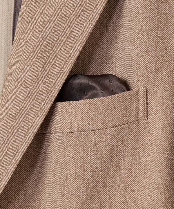 【ACTIVE TAILOR】Dot Air ヘリンボーン&times;千鳥格子/デニム柄 セットアップジャケット＜通気性/吸水速乾/ストレッチ＞ 詳細画像 24