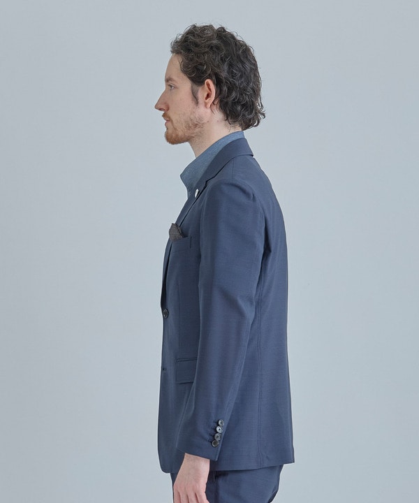 【COLE HAAN/コール ハーン】別注 サマーサイロフィルウールピンチェックジャケット＜通気性＞ 詳細画像 2