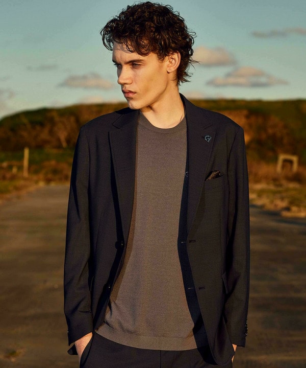 【COLE HAAN/コール ハーン】別注 サマーサイロフィルウールピンチェックジャケット＜通気性＞ 詳細画像 33