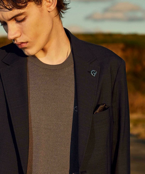 【COLE HAAN/コール ハーン】別注 サマーサイロフィルウールピンチェックジャケット＜通気性＞ 詳細画像 34