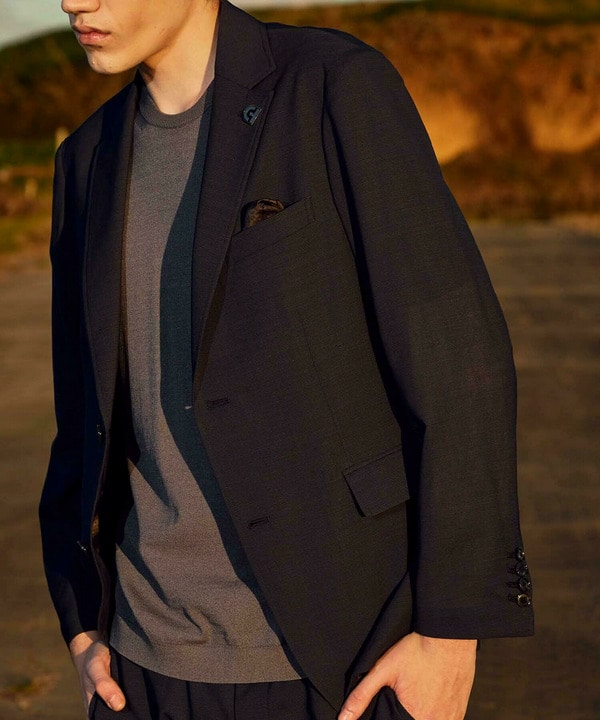 【COLE HAAN/コール ハーン】別注 サマーサイロフィルウールピンチェックジャケット＜通気性＞ 詳細画像 35