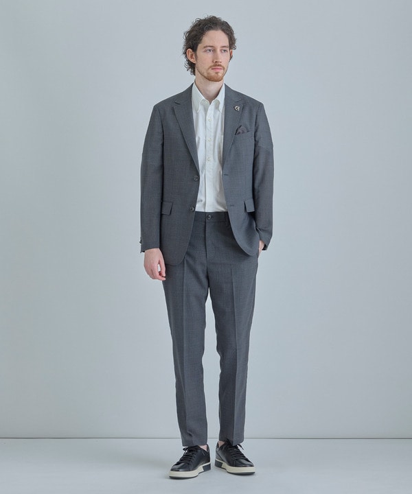 【COLE HAAN/コール ハーン】別注 サマーサイロフィルウールピンチェックジャケット＜通気性＞ 詳細画像 7