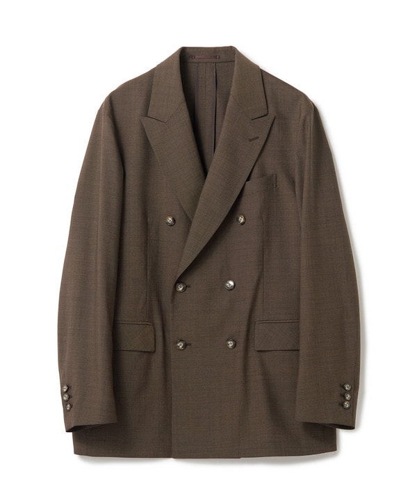 【MARLANE/マルラーネ】ウールシャンブレー リラックスフィットジャケット 詳細画像 ブラウン 1