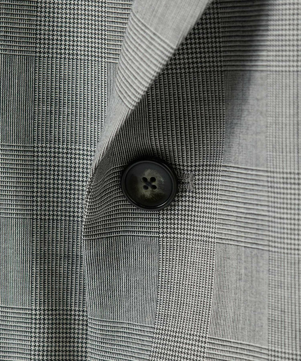 SMART MERINOウールトロピカル/グレンチェック ダブルジャケット＜防シワ＞＜軽量＞＜ストレッチ＞ 詳細画像 10