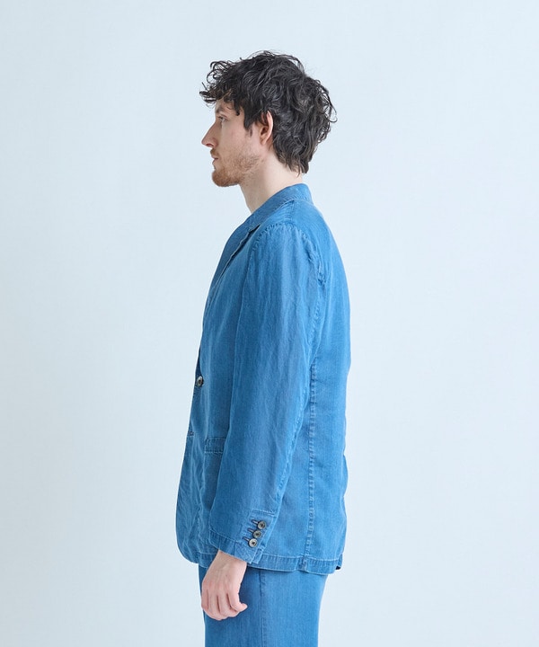 テンセルダンガリーテーラードジャケット 詳細画像 2