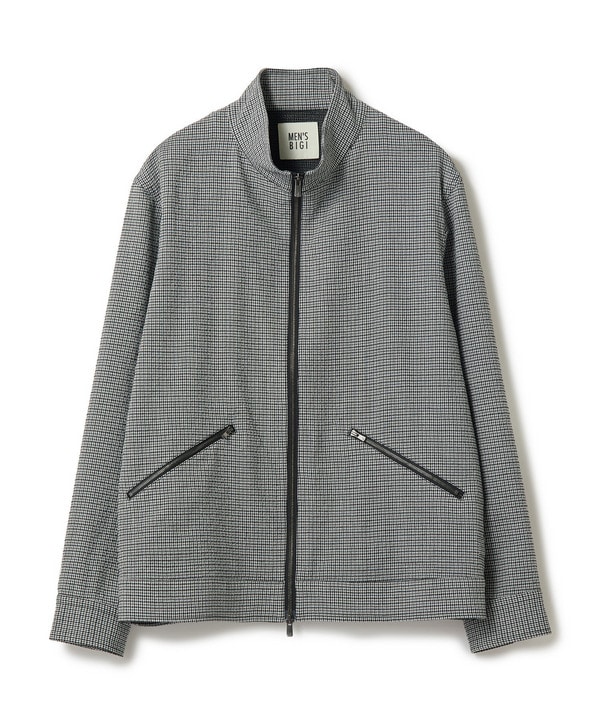 ライトサッカー スタンドカラーブルゾン＜ストレッチ/通気性＞ 詳細画像 ブラック系 1