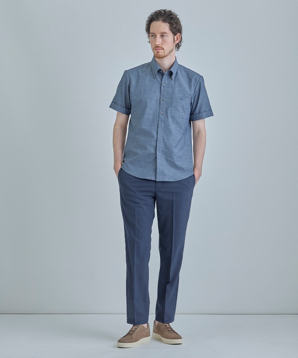 【COLE HAAN/コール ハーン】別注 サマーサイロフィルウールピンチェックパンツ＜通気性＞ 詳細画像 7