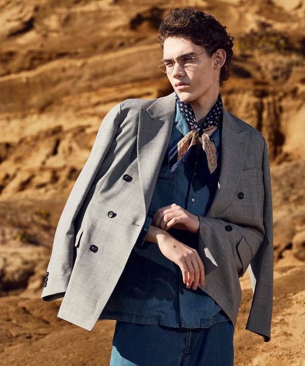 SMART MERINOウールトロピカル/グレンチェック パンツ＜防シワ＞＜軽量＞＜ストレッチ＞ 詳細画像 32