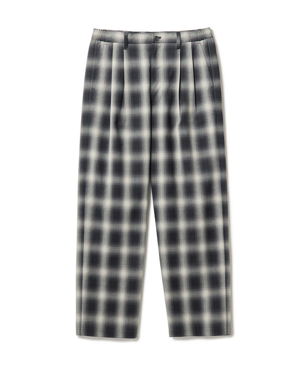 SMART MERINO/ヴィスコースリネン 2タックイージーパンツ＜軽量/通気性＞＜ストレッチ＞ 詳細画像 ブラック系 1