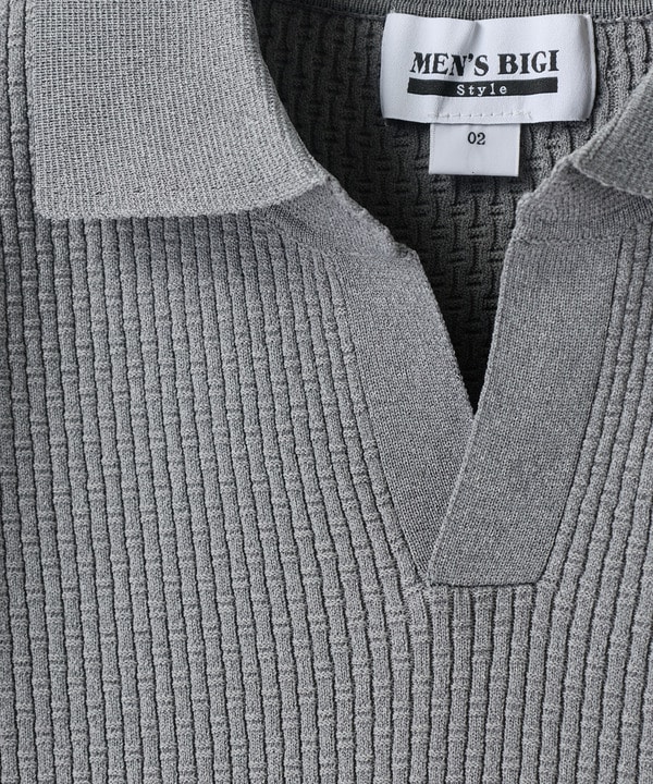 バンブーリンクス スキッパーニットポロ 詳細画像 2