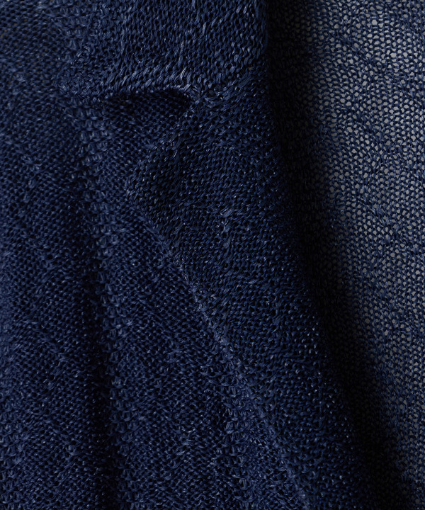 変形アーガイルシアーニットジャケット 詳細画像 17