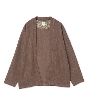 トリッカーカラミ ノーカラーカーディガン