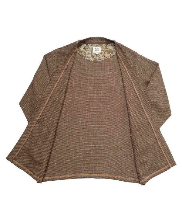 トリッカーカラミ ノーカラーカーディガン 詳細画像 11