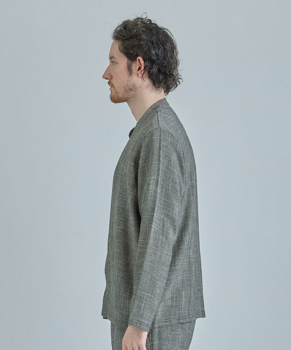 トリッカーカラミ ノーカラーカーディガン 詳細画像 2