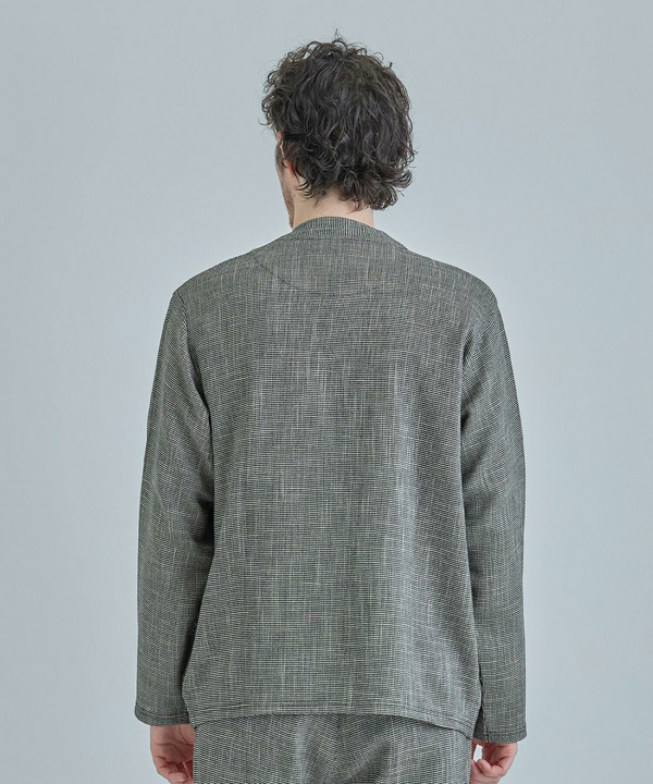 トリッカーカラミ ノーカラーカーディガン 詳細画像 3