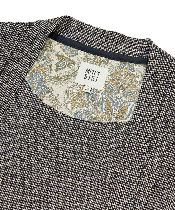 トリッカーカラミ ノーカラーカーディガン 詳細画像 7