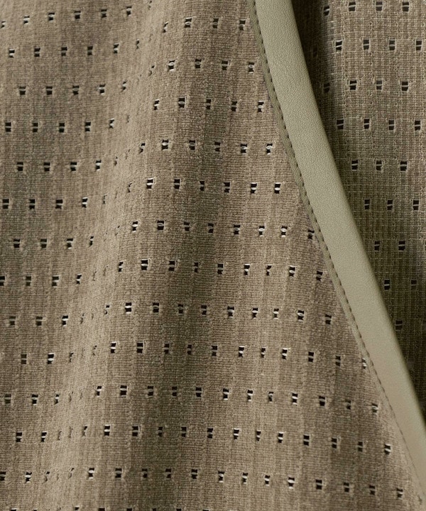 シアーメッシュスエード ジップカーディガン＜通気性＞＜ストレッチ＞ 詳細画像 14