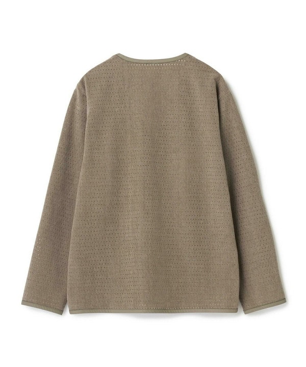 シアーメッシュスエード ジップカーディガン＜通気性＞＜ストレッチ＞ 詳細画像 15