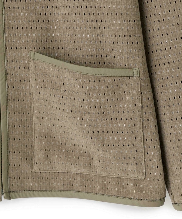 シアーメッシュスエード ジップカーディガン＜通気性＞＜ストレッチ＞ 詳細画像 17