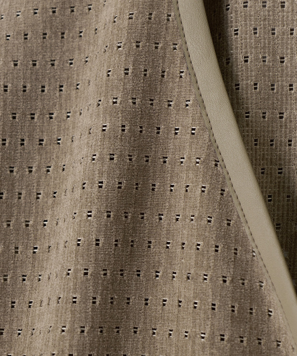 シアーメッシュスエード ジップカーディガン＜通気性＞＜ストレッチ＞ 詳細画像 6