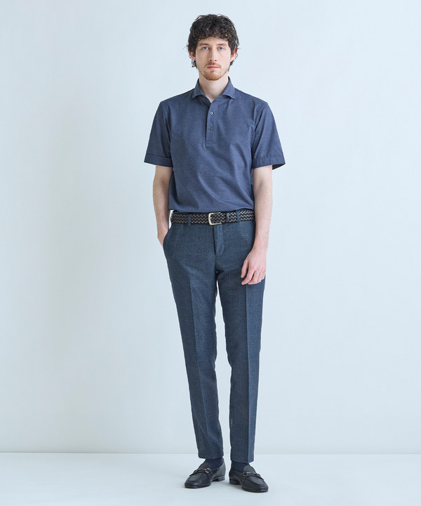 ドットメッシュジャージカッタウェイポロシャツ＜通気性、接触冷感＞ 詳細画像 7