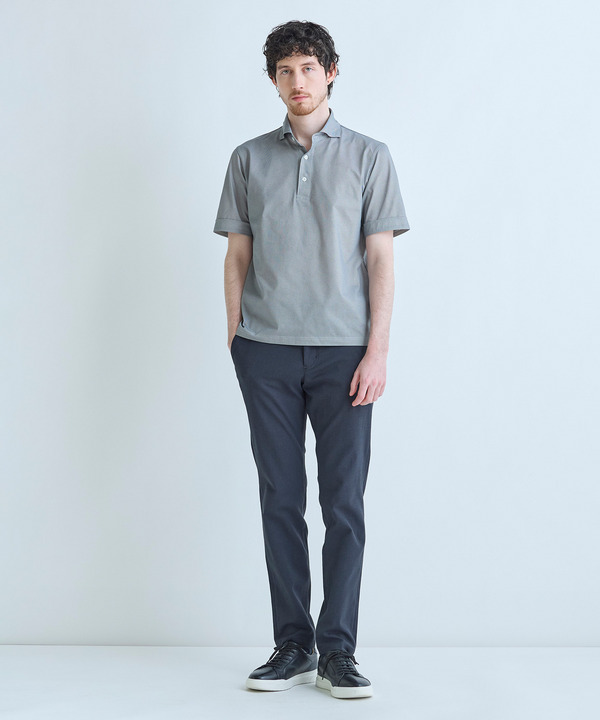 ドットメッシュジャージカッタウェイポロシャツ＜通気性、接触冷感＞ 詳細画像 8