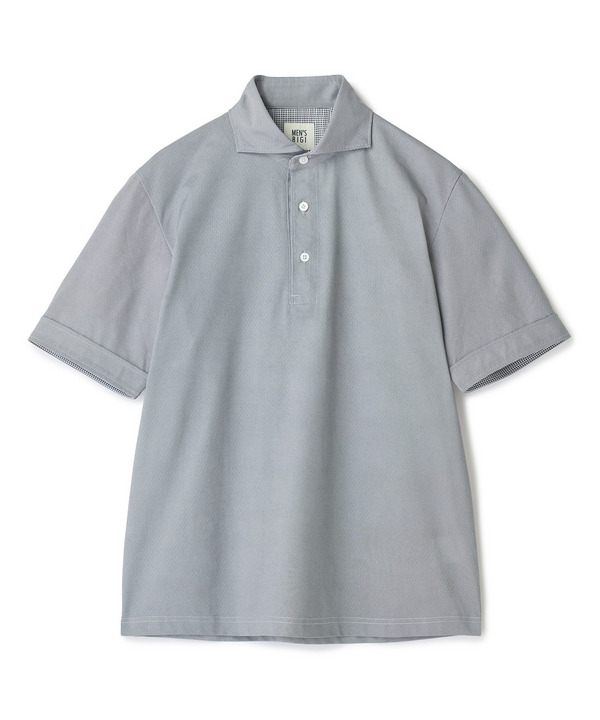 ドットメッシュジャージカッタウェイポロシャツ＜通気性、接触冷感＞ 詳細画像 グレー 1